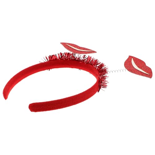 Bandeau rouge à lèvres TEHAUX cadeau idéal de Saint-Valentin accessoire cheveux chic