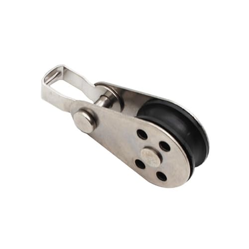 Paquete de 20 poleas de acero inoxidable y nailon para balanceo de barcos de vela, sistema de cuerda pesada y bloque, hardware marino perfecto para proyectos al aire libre y bricolaje