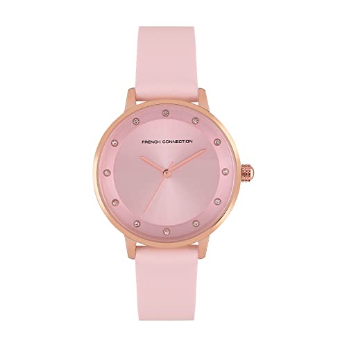 French Connection Leather Analog Pink Dial Womens Watch-Fcn00035H (B0B2K37SHN) Amazon Price History, Amazon Price Tracker