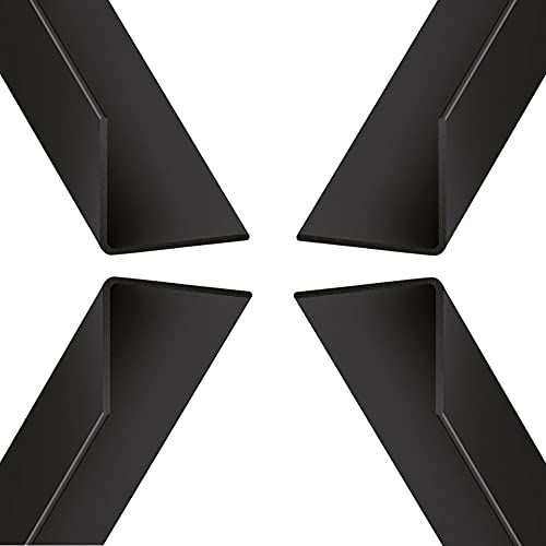 Plastic Corner Trim 30mm x 30mm - PVC Rigid Angle Cover Trim - 90 Degree Angle Edge -1 Metre Length - Black