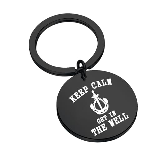 Image of FUNYSO Keep Calm & Get In The Well FPS Shooting Video Game Inspired Gift Team Shooting Game Player Keychain (Keep Calm uk)