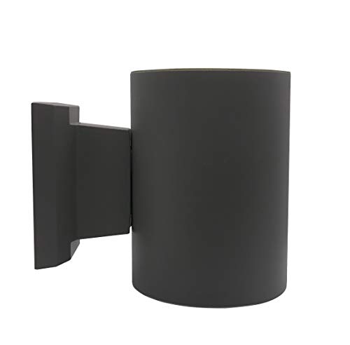 Frostfire Moonflare - Lámpara de pared solar para arriba y abajo, color gris oscuro