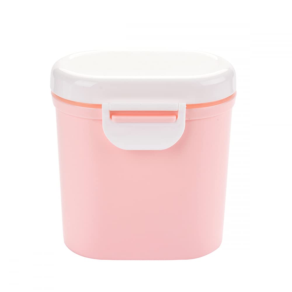CLQ Dispenser di Latte in Polvere Scatola di immagazzinaggio di Latte in Polvere Contenitore di stoccaggio di Caramelle di Frutta per Bambini in plastica Portatile Grande capacità-Pink