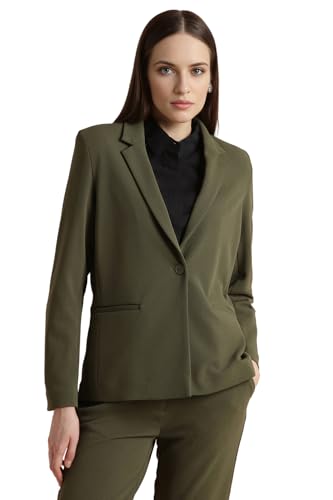 Image of Van Heusen Women Regular Fit Unlined Formal Blazer