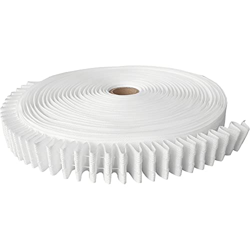 Bestgoodies Cinta para coser (5 m – 50 m), varios modelos como cinta fruncida, cinta plisada o cinta para cortinas