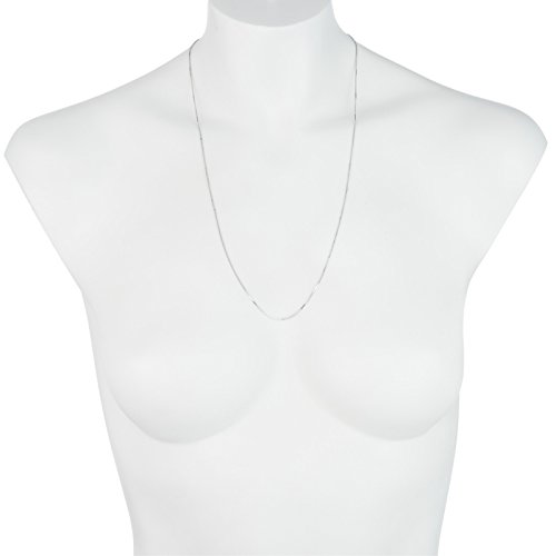 Floreo 10k Yellow or White Gold 0.7mm Adjustable Box Chain Necklace, 22”2