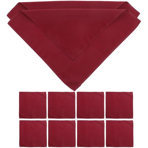 Servilletas de tela burdeos de 48x48 cm ideales para banquetes de bodas 2