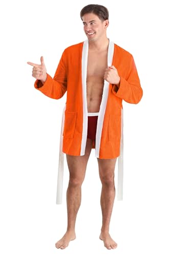Fun Costumes Adult Anchorman Pool Party Ron Burgundy Costume Robe for Men S