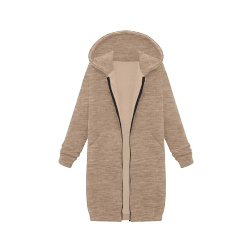 Long Hoodies for Girls Zip Up Jacket Oversized Hooded Sweatshirts Fall Winter Casual Fashion Clothes 2025 Girls Coat 3-13T2