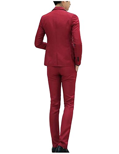 Letuwj Men`s One-Button Business Suit Set2