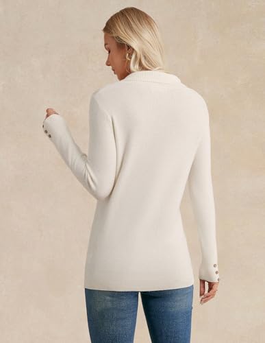 Image of GRACE KARIN Women Fall Long Sleeve V Neck Collar Knit Pullover Sweaters