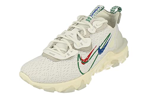 Nike React Vision Hombre Running Trainers DM9095 Sneakers Zapatos (UK 5.5 US 6 EU 38.5, White Green Noise Sail 100)