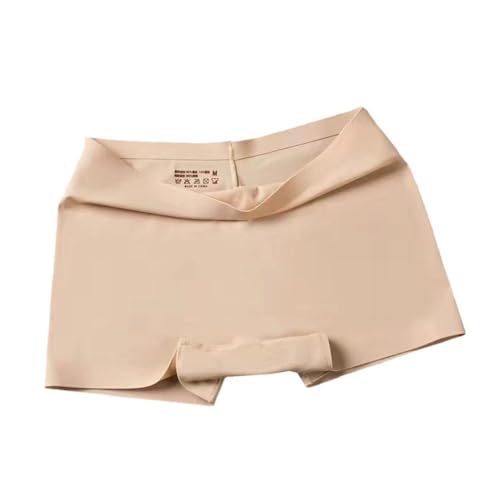 Image of LOURYN KOULYN Women Safety Short Panties Ice Silk Underpant Seamless Anti-Glare Ladies Pants Girl Boxer Briefs Female Underwear