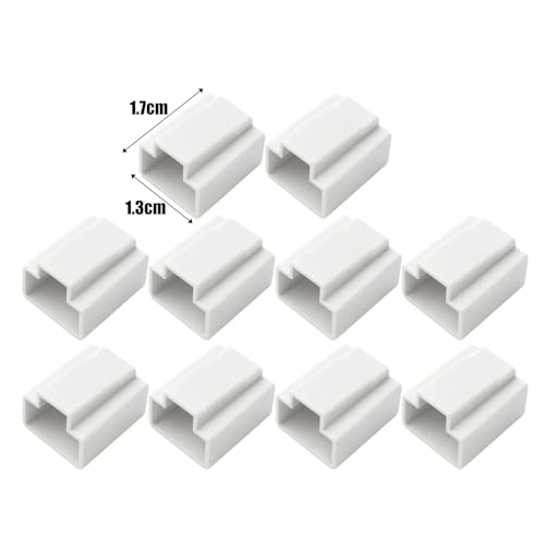 Cubiertas antipolvo para cable RJ45 protector de red Cat6 blanco contra suciedad 2