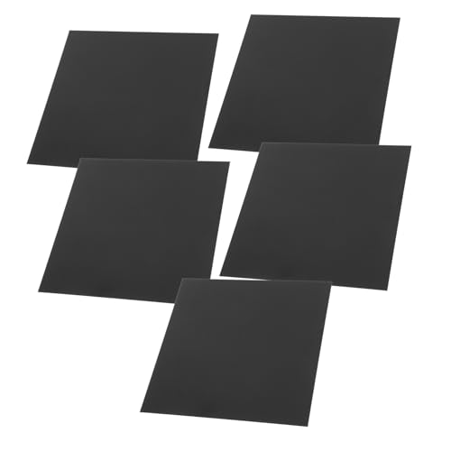 FUNOMOCYA 5pcs Aluminum Plaques Anodized Finish Signage Aluminum Metal Plate Engraving Blanks Plate for Crafting Printing DIY Projects