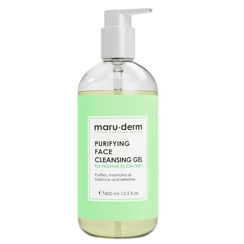 maru.derm Maruderm Purifying Cleansing Gel for Oily &amp; Combination Skin 400 ML – Salicylic Acid Face Wash –-Gently Cleanses Excess Oil for a Clearer-Looking Complexion 13.5 Fl. Oz.