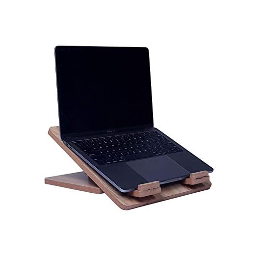 GLOBCRATE Wooden Laptop Stand , Laptop Desk for Laptop Adjustable Portable Foldable , Tablet for Home and Office Square Shaped Wood Made