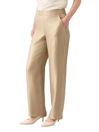 Kasper Women's Shimmer Twill Flat Front Wide Leg Pant2