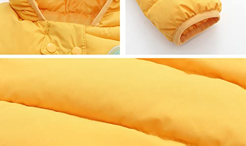 Kids Lightweight Puffer Jacket Toddler Cute Bear Ears Hooded Padded Coats Baby Boys Girls Winter Windproof Down Outerwear4