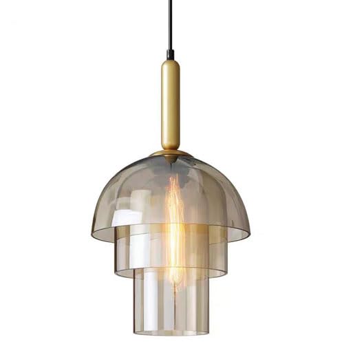 Luminaire suspendu en verre E27 pour éclairer votre cuisine