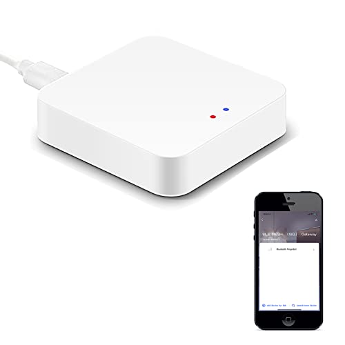 Smart Hub Bluetooth Gateway: Bluetooth MESH(SIG) Hub, Smart Gateway for Smart Bluetooth Lock and Tuya Bluetooth Device, App and Voice Control, Compatible with Alexa/Google Home