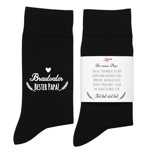 Hochzeit Geschenk Brautvater Socken | Lustige Idee gegen kalte Füße | Witziges Accessoire für Fotoshooting & Hochzeitsfeier | Handmade Geschenkidee Hochzeit Geschenk Brautvater Socken | Lustige Idee gegen kalte Füße | Witziges Accessoire für Fotoshooting & Hochzeitsfeier | Handmade Geschenkidee