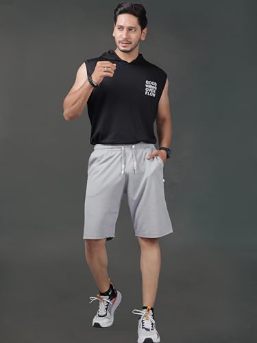 Image of Septem Men's Lycra Blend Shorts with Stylish Design, Modern, Comfortable and Versatile Active Sports Wear