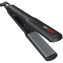 Portable 2-in-1 Dual Voltage Hair Straightener 1.25" Wide Styler for Curls & Waves, Auto Shut-Off & Rapid Heating, Your Perfect Compact Styler for Vacation