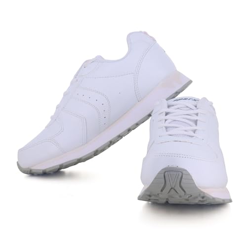 Image of SPARX Mens SM 9019 | Enhanced Durability & Soft Cushion | White Running Shoe - 10 UK (SM 9019)