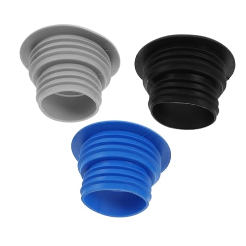 IMIKEYA 3pezzi Tappi Siliconper Scarico Per Drenaggio Colori Per Prevenire Perdite e Sgradevoli