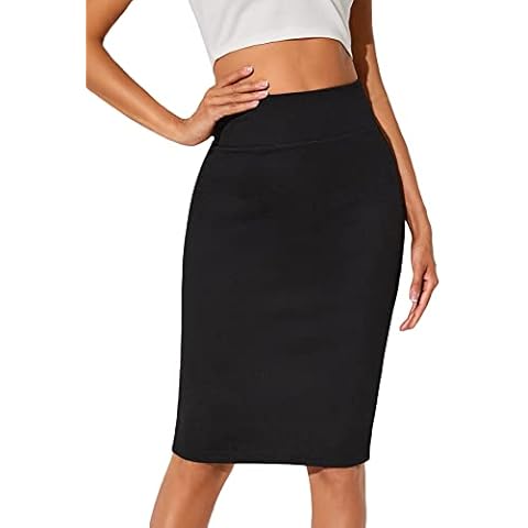 GORGLITTER Women's High Waisted Midi Skirt Cover