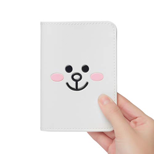 Line-Friends-Passport-Holder-Wallet-Character-Faux-Leather-Cover-Accessory-for-Travel