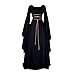 Produktbild Mitlfuny Karnevalsparty Fancy Festival Zubehör,Frauen Plus Size Solide Vintage Renaissance Langarm Verband Langes Partykleid
