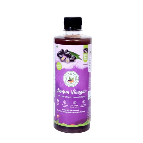 TribalVeda Jamun Vinegar 500ml, Pure and Raw, Fresh Jamun Fruit