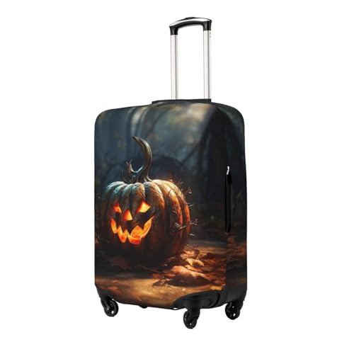Fall Pumpkin Print Luggage Suitcase Cover Protector Luggage Washable Covers With Concealed Zipper2