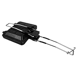 iplusmile 折りたたみ式ノンスティックサンドイッチパン 軽量コンパクト調理器具 屋内外対応 ガス 対応 キッチンアクセサリー 朝食やキャンプ