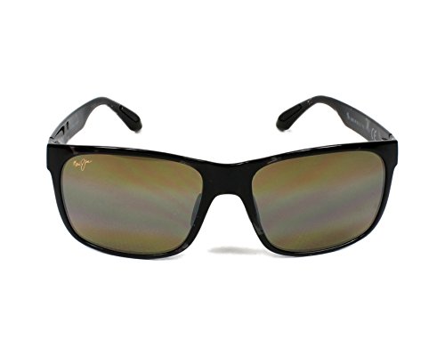 Image of Maui Jim Polarized Men's and Women's Red Sands Rectangular Sunglasses