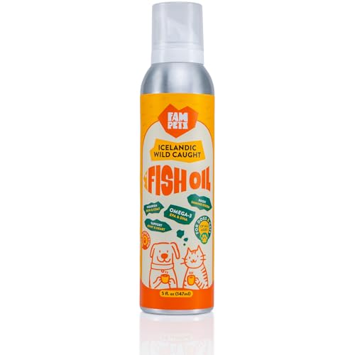 Omega 3 Fish Oil for Dogs and Cats (5 oz) - Icelandic Fish Oil Li...