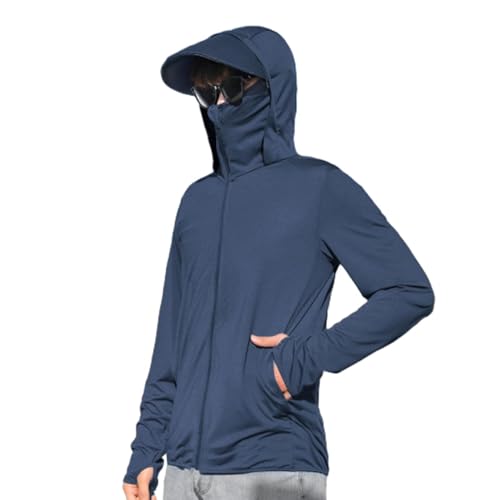 Ice Silk Light Sunscreen Shirt, Long UV Protection Lightweight Ice Silk Sun Protection Clothing for Men and Women