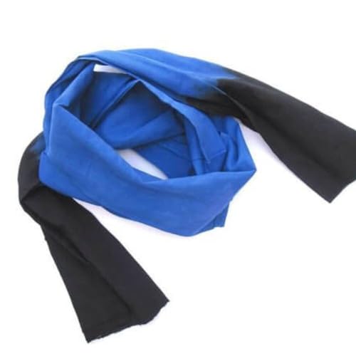 Moroccan Scarf, Long Tuareg Moroccan Scarf Blue Color Ethnic Turban Sahara Berber Handmade Unisex Adult2
