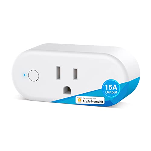 OHMAX 15A Smart Plug Exclusively for Apple Homekit, Voice & App Access, Homekit Smart Plug Require 2.4G WiFi OHMAX 15A Smart Plug Exclusively for Apple Homekit, Voice & App Access, Homekit Smart Plug Require 2.4G WiFi