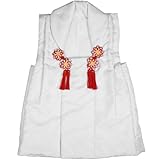 [TOuWA] 被布コート 七五三 女の子 3～4歳 着物 被布 単品 赤 ピンク 白 ギフト （白）