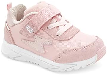 Stride Rite Girls M2P Zips Runner Athletic Sneaker, Pink, 10 Wide Toddler | Image 3