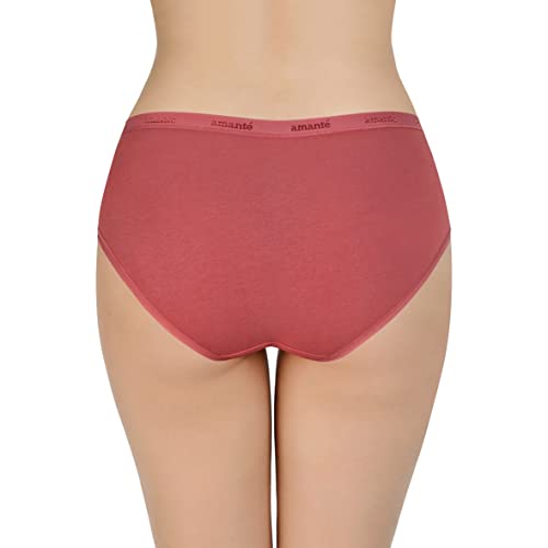 Image of Amante Solid Cotton Low Rise Hipster Panty Pack(Pack of 3)