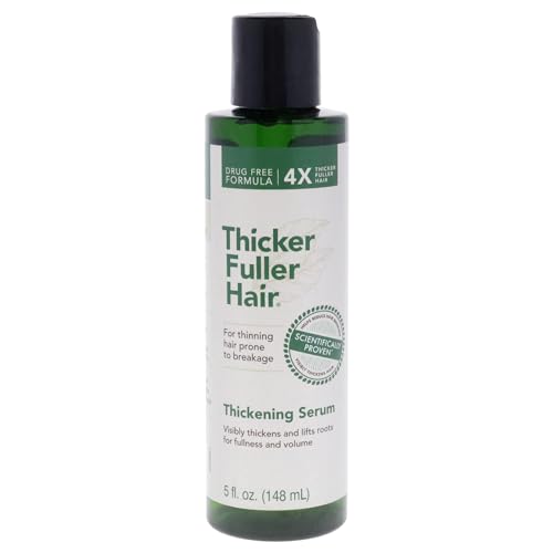 Thicker Fuller Hair Thickening Serum - Thinning Hair Treatment - Hair Volumizer Serum with Natural...