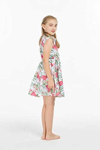 Image of Matchable Family Hawaiian Luau Men Women Girl Boy Clothes in Flamingo in Love