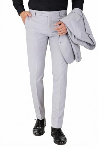 Image of Formal Pants for Men Office Wear - Premium Regular Fit Formal Trouser for Men, Boys, Gents Bottom Formal wear for Office Meeting, Party, Gathering, Wedding