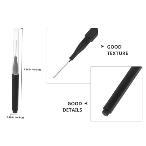 Image of 40Pcs Interdental Brush Braces Oral Clean Floss Tool Black Dental Toothpick | Cleaners Tooth Tool Interdental Brush Narrow Space Brush For Adult Dental Brush Easy Cleaning between teeth