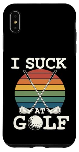 I Suck At Golf Joke ʔSt s Ȓj St X}zP[X iPhone XS Max p