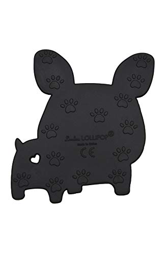 Image of Silicone Teether - Food-Grade, BPA-Free Teething Relief Toy for Babies - Safe, Durable & Easy-to-Hold Infant Teether - Textured Sensory Toy for Soothing Sore Gums Boston Terrier